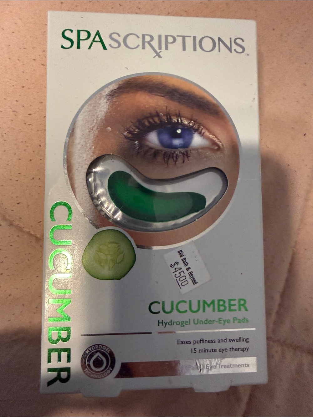 SPASCRIPTIONS Cucumber Hydrogel Under-Eye Pads - Green